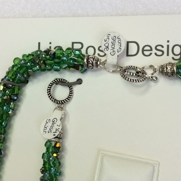 FINAL SALE PRICE OOAK Lia Rosa Designs Set in Green, Blue & Bronze - Picture 2 of 6